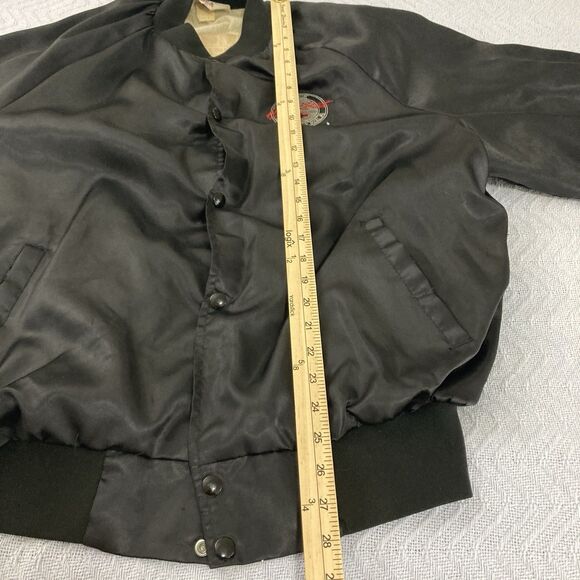 Vintage West Ark The Heartbeat of America Chevrolet Satin Bomber Jacket XL USA - Picture 14 of 15